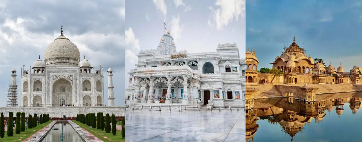 Delhi Agra Mathura Vrindavan Same Day Tour Car